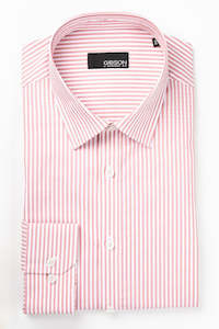 Gibson: Gibson Flame White Striped Long Sleeve Shirt