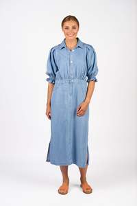 Ladies Dresses Skirts: Knewe Dual Dress - Light Blue