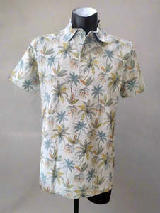 Guide London: Guide London Multicoloured Palm Tree SS Polo