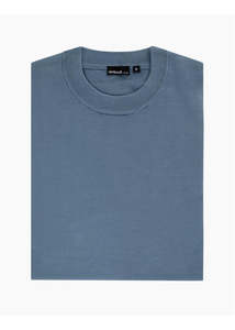 Rembrandt Knitwear: Rembrandt Como Dusty Blue Crew Neck Jumper