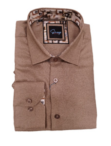 Scoop: Scoop Artex Long Sleeve Shirt - Copper