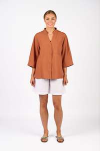 Knewe Holiday Shirt - Cocoa