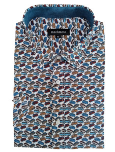 Mechmoto: Mechmoto Multicolour Combi Van Short Sleeve Shirt