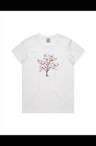 Isthatso Classic White Hearty Tree Short Sleeve T-Shirt