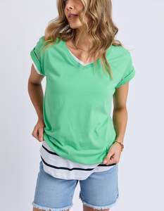 Foxwood Manly Vee Tee - Irish Green