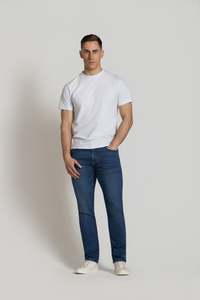 Mens Clothing Accessories: Cutler Steven Straight Leg Jean - Classic Blue