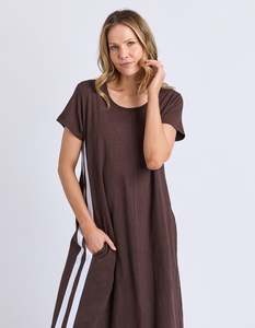 Ladies Dresses Skirts: Foxwood Recovery Dress - Chocolate