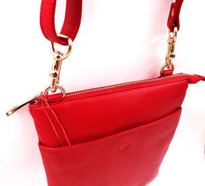 Ladies Bags Wallets: Second Nature Women's Medium Cross Body Bag - Red