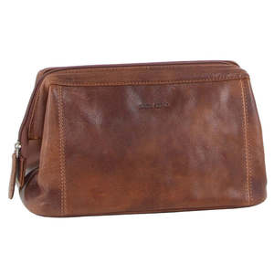 Mens Clothing Accessories: Pierre Cardin Leather Toilet Bag
