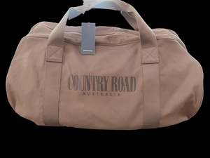 Mens Clothing Accessories: Country Road Organically Grown Cotton Heritage Duffle Bag - Oak