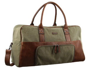 Mens Clothing Accessories: Pierre Cardin Canvas Unisex Overnight Duffle Bag