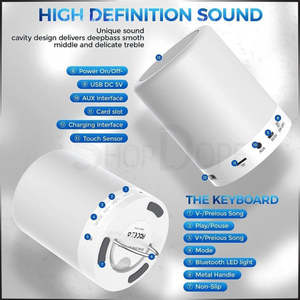 Frontpage: Rechargeable Bluetooth Wireless USB Touch Lamp Speaker