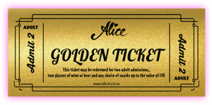 Alice Golden Ticket - Alice Cinemas