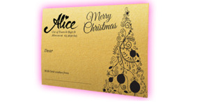 Additional Gold/Xmas Envelopes - Alice Cinemas