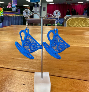 Products: Mad Hatter's Tea Party Earrings Alice in Putterland