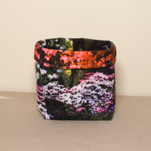 Baskets: Fabric pot - Vintage Garden