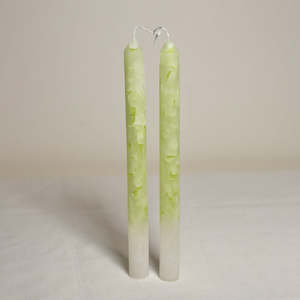 Marble table candles (Pair) - Guava