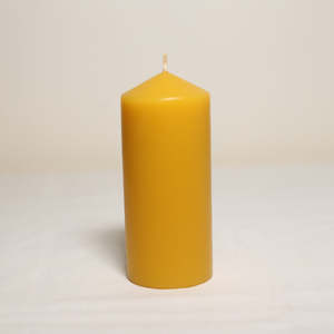 Candles: Beeswax pillar candle 150mm