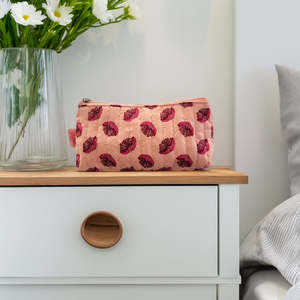 Small Cosmetic Pouch 'Peachy Dream'