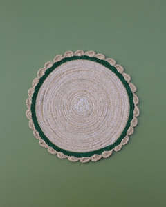 Green border placemat