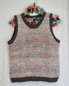 New Zealand Made: Highcountry Homespun Vest — Hand-Spun NZ Wool, Hand Knit