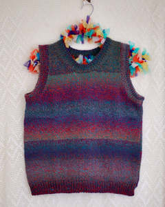 Autumn Shadow Knitted Tank — 100% Merino