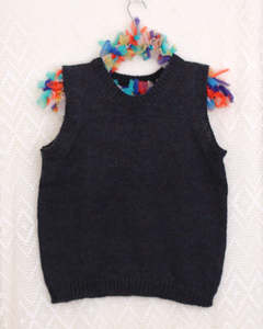 Tui Knit Tank — 70% Wool 30% Mohair, Hand Knit