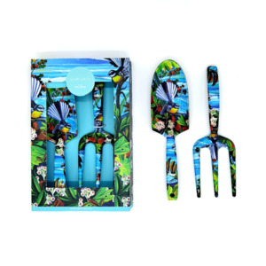 Frontpage: NZ Artwork Garden Trowel & Fork Set