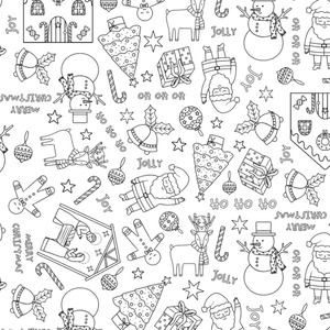 Colour Me Kids Christmas Tablecloth Kits