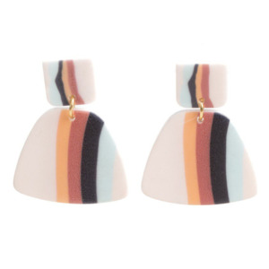 Stilen NZ Caz Autumn Stripe Earrings