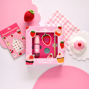 No Nasties Strawberry Cupcake Natural Kids Makeup Gift Set
