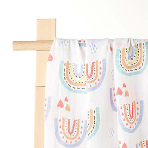 Muslin Wrap: Bamboo Muslin Wrap - Rainbow