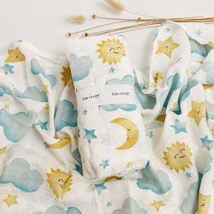 Swaddle: Bamboo Muslin Wrap - Night