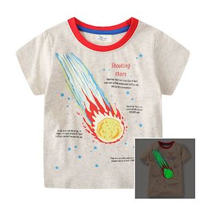 Top: Toddler Glow In The Dark Shooting Star T-shirt