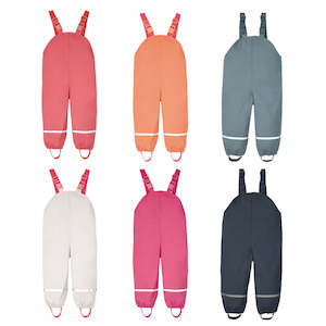 Pants Overalls: Baby Waterproof Overalls - Fleece Lined - 6-12m