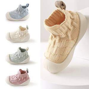 Supportive Baby Sock Shoes - Non-slip Silicone Sole