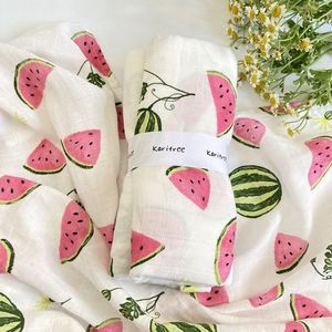 Bamboo Muslin Wrap - Big Watermelon