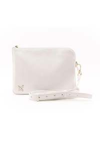 Oversize Clutch Bag - White