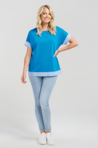 Seduce: Luna Top - Blue Check