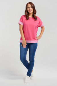 Luna Top - Pink Check