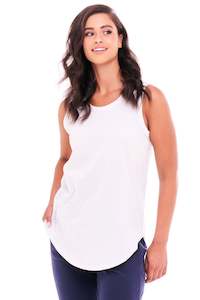 Singlets: Kiera Tank - White