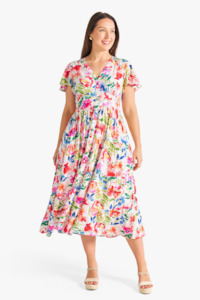 Camellia Joy Midi Dress - Multi Floral