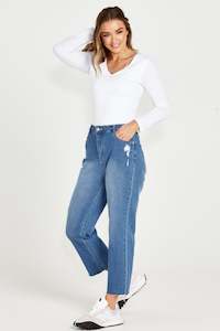 Mavourne Straight Leg Jeans - 80 Wash