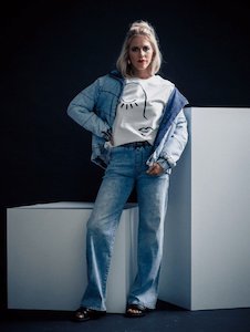 Homelee Weekender Jeans: Jennifer Jeans - Sno Wash