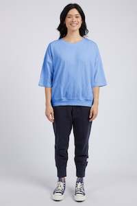 Outerwear: Mazie Sweatshirt - Cerculean Blue