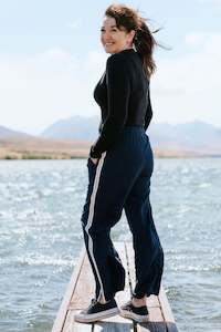 Moke Indiana Wide Leg Pants - Navy