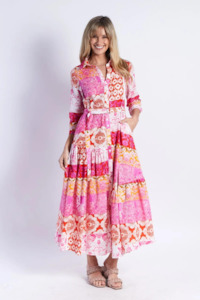 Clothing Sale: Zoe Shirt Dress - Red Floral