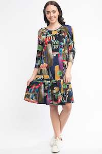 Orientique 1: Frill Hem Dress - Madam Butterfly