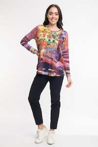 Orientique 1: Long Sleeve Tee - Stones Multi