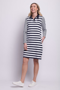 Eden Park Dress - Midnight Stripe